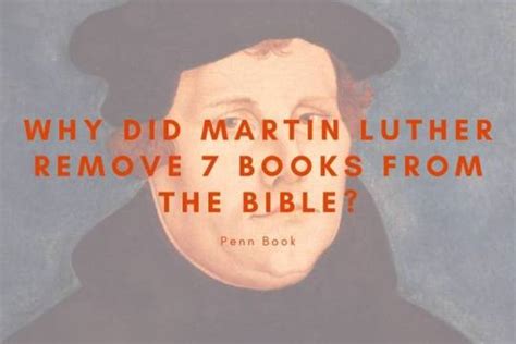 what books did martin luther remove what were the consequences of his actions on the reformation